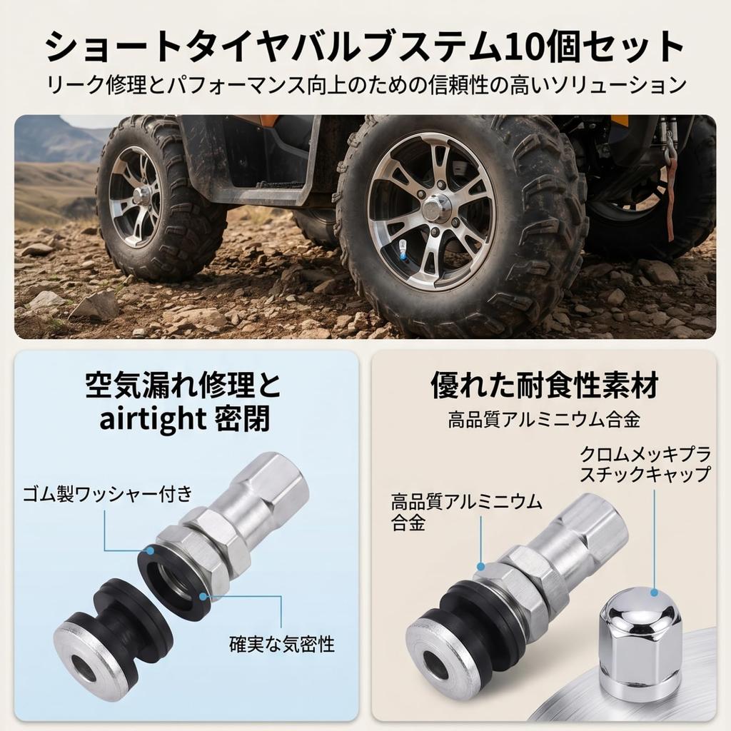 Tire Valve Metal Short Stem with Dust Cap for Truck