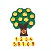 Felt Educational Toy Apple Tree Number Learning Toy Preschool Counting Game Early Childhood Development Interactive Felt Board 24x27cm