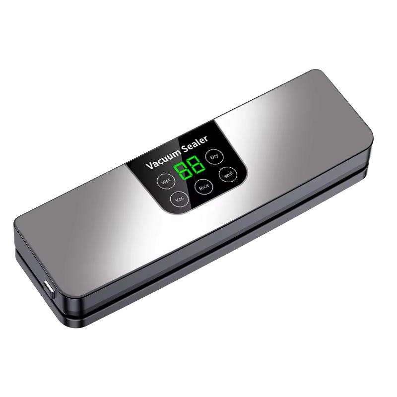 2025 Electric Vacuum Sealer Machine Dry/Wet Food Packaging Seal To Keep Fresh Touch Buttons Digital Display Detachable Cleaning