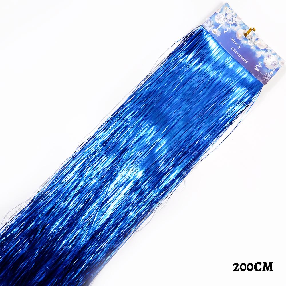 2M Flerfarger Metallisk Folie Tinsel Frynsegardindør Regnfestival Bryllupsdekorasjon Bursdagsfest Bakgrunn Fotorekvisitter