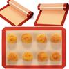 2025 Household Red Baking Tools for Bread Pizza Kitchen Silicone Baking Mat Set Non-Stick Heat for Cookie Sheets