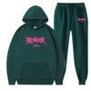 New Straykids Peripheral Harajuku Printed Men's and Women's Sweatshirts Sweatpants Set Hoodie Straight Pants Cover