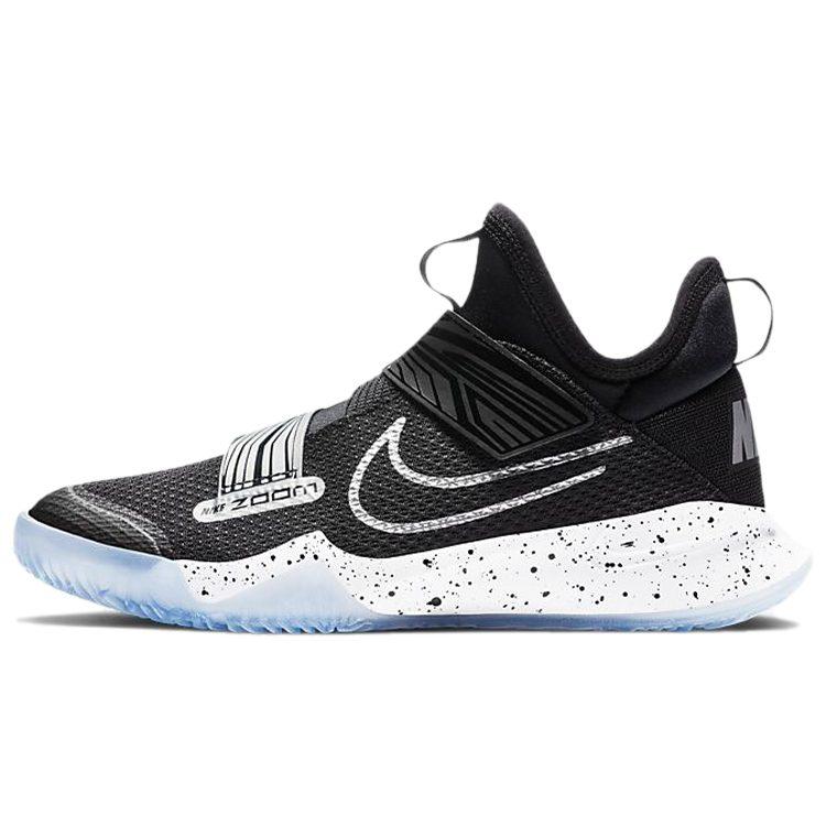 Nike Slip Resistant Cushioning Abrasion Resistant Low top Basketball Shoes Black White Unisex CK0787-001