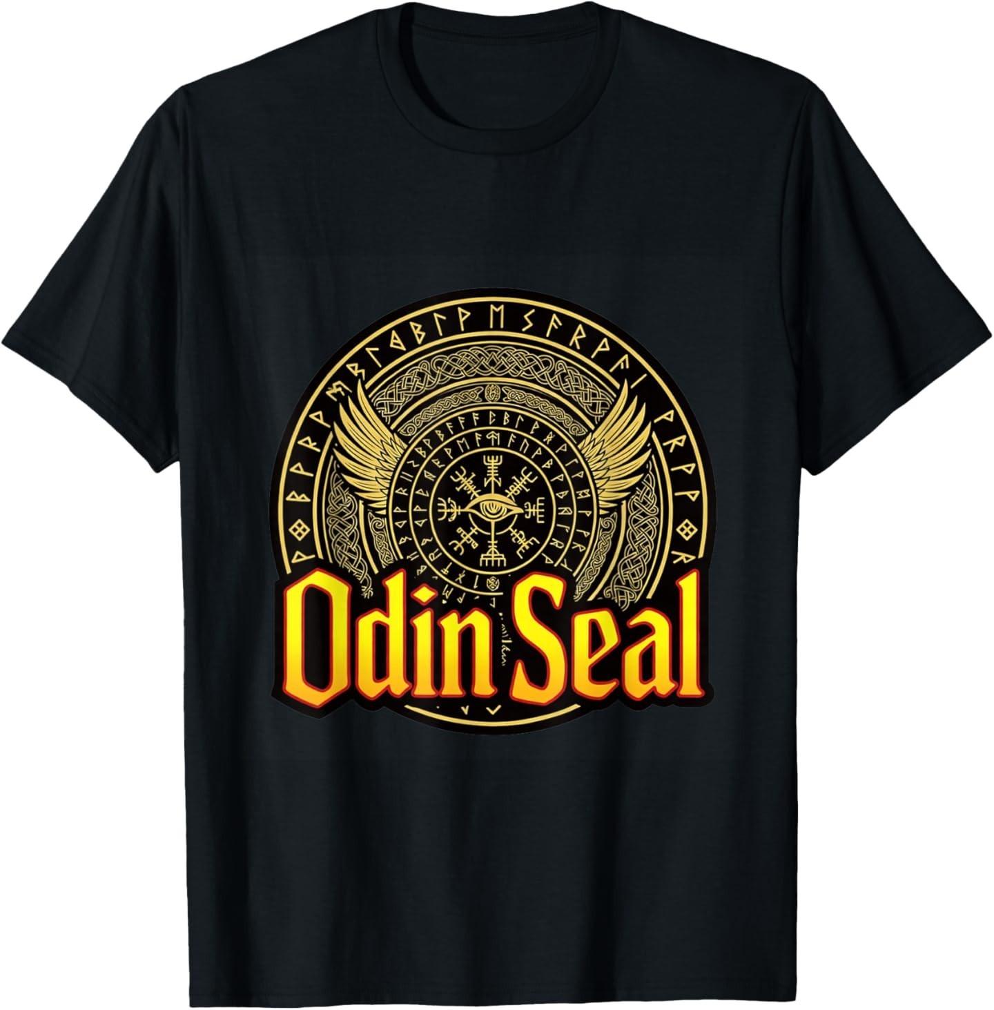 Odin Seal Rune Circle Norse Symbol Design T-Shirt S разноцветный
