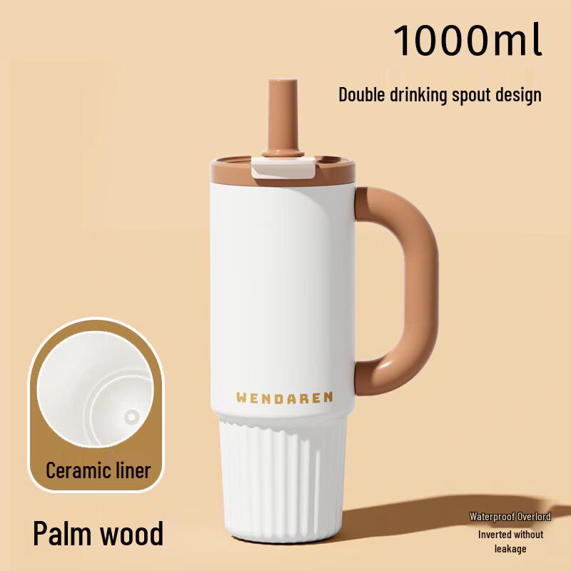 OLOEY Large Capacity Stainless Steel Insulated Straw Tumbler