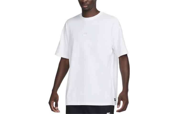Nike Logo Embroidered Crewneck T Shirt DO7392-101 M