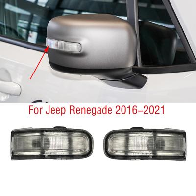 Car Exterior Rearview Wing Door Side Mirror Turn Signal Light Indicator Lamp With Bulb For Jeep Renegade 2016 2017 2018