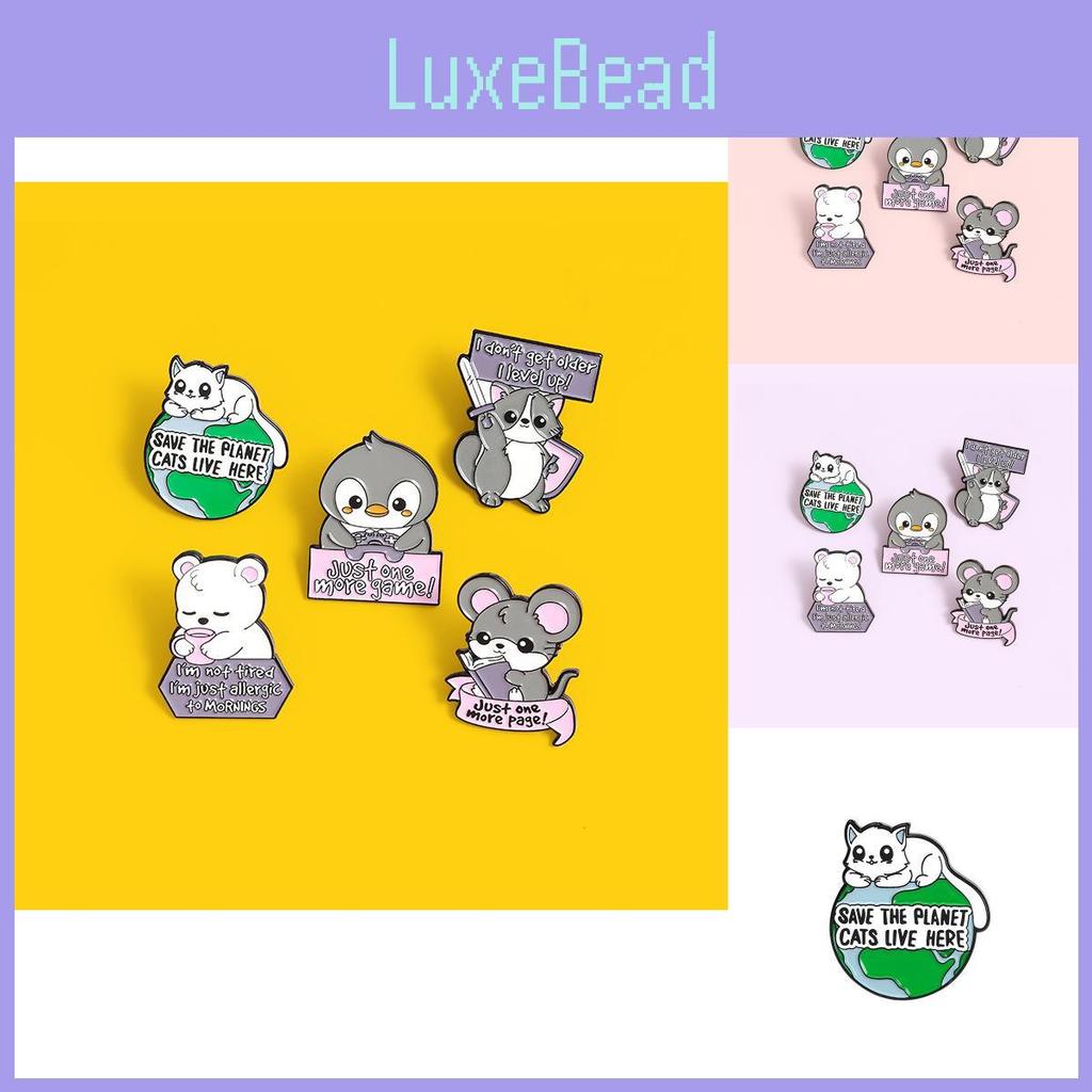 Cute Cartoon Animal Brooches Featuring Adorable Cats Penguins And Polar Bears For Unique Style