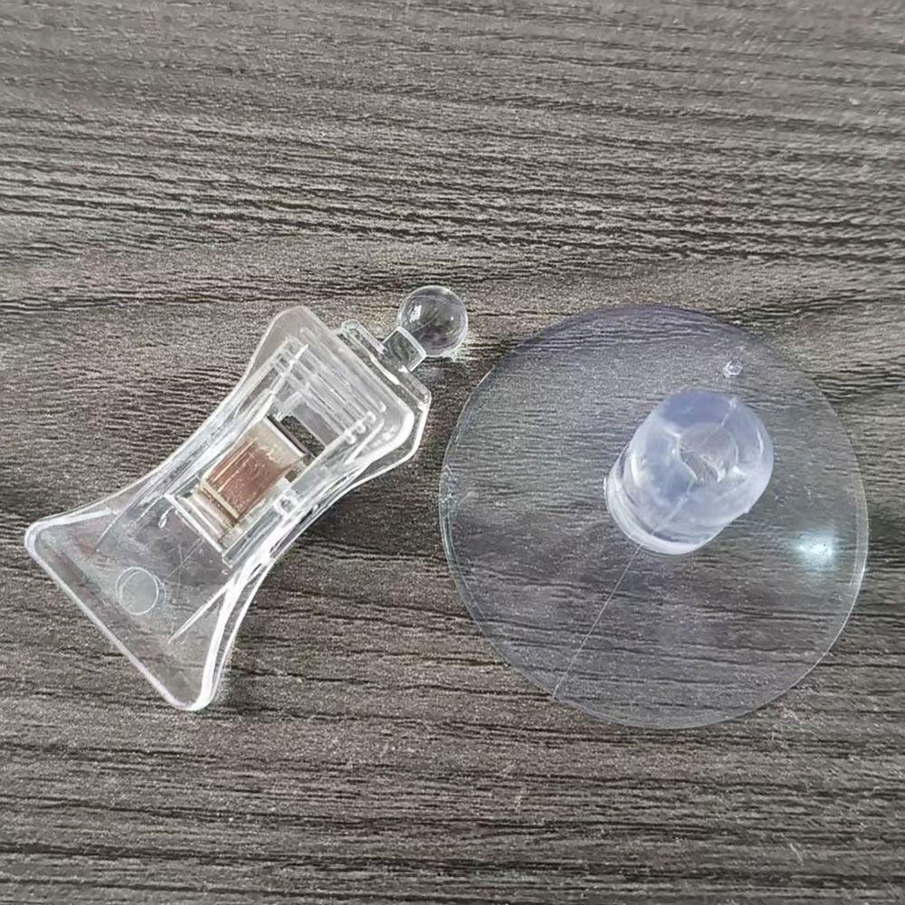 10Pcs Multifunctional Suction Cup Clip 360° Rotatable Sucker Clamp Display Clip Window Office Door