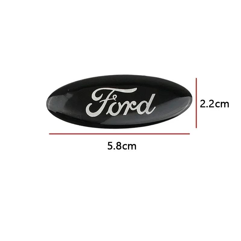 UHB24 for Ford Focus 3 MK2 Fiesta MK7 Mondeo Mk4 Fusion Kuga Transit Edge F150 58x22mm Car Steering Wheel Center Emblem Sticker
