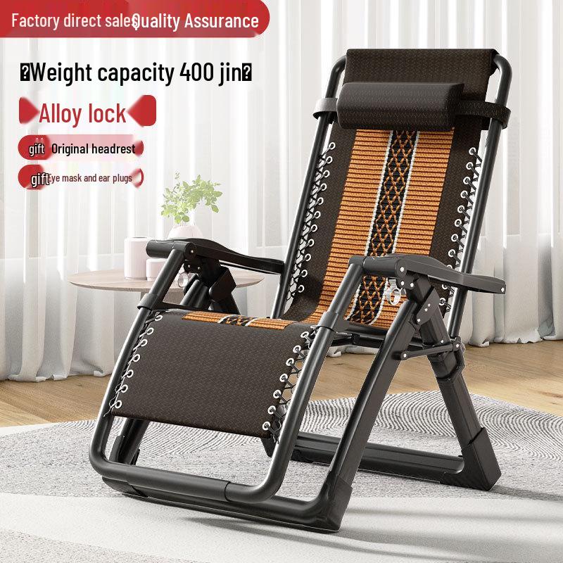 Folding Lounger for Sitting or Sleeping, Ideal for Naps and Elderly, with Backrest, Perfect for Balcony or Home Use.