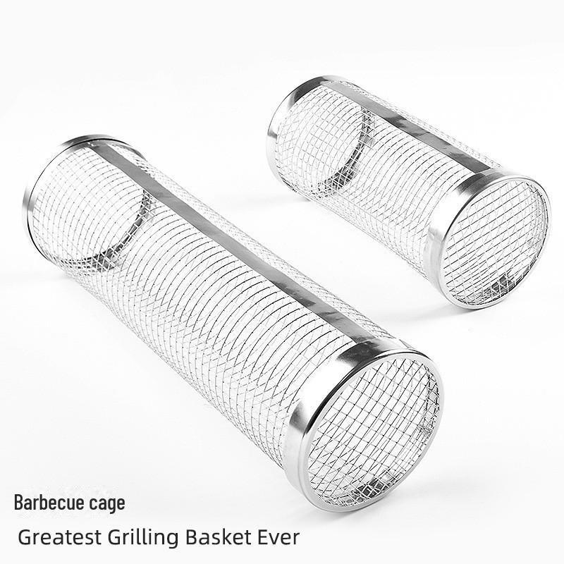 Stainless Steel 304 BBQ Mesh Basket Cage for Outdoor Grilling