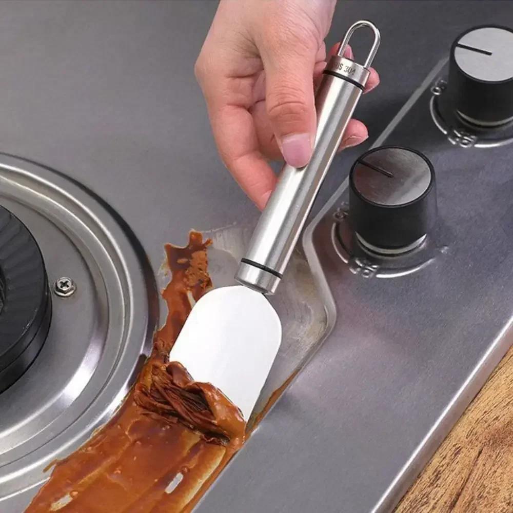 1-20PCS Kitchen Accessories  Multi-functional Household Stainless Steel Cleaning Spatula Refrigerator Defrost Stain Scraper