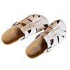 Cowhide version! 2025 summer new retro baotou Boken cool slippers women's genuine leather outer wear hollow pig cage slippers