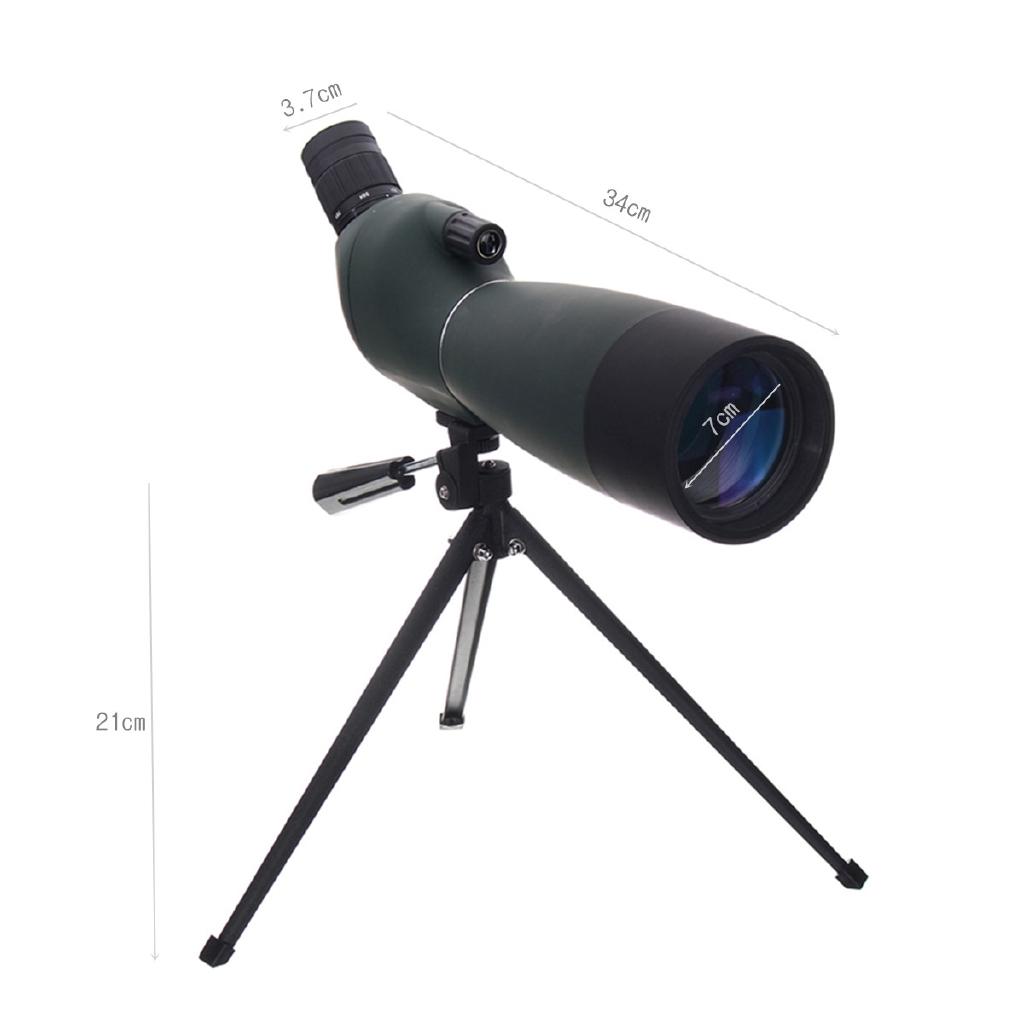 25-75X70 Zoom Prism Objective Lens Optics Waterproof Birdwatching Camping with Tripod Spotting Scope Monocular Telescope