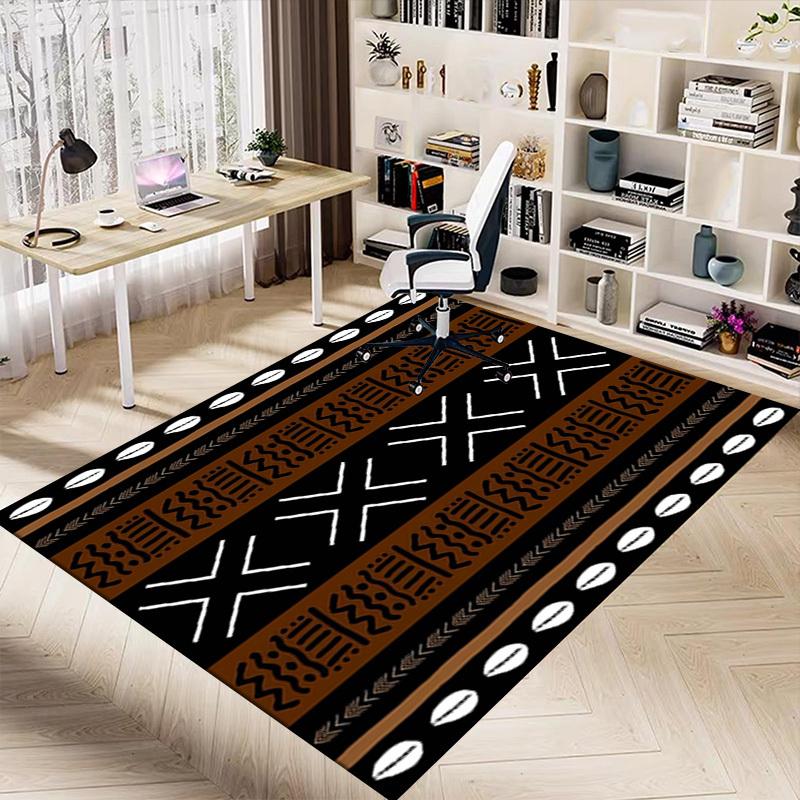 1PC African Pattern Extra Large Non-Slip Floor Carpet, Office, Family, Bedroom, Studio - Large Area Rug Indoor Rugs, Vibrant Colors-A233
