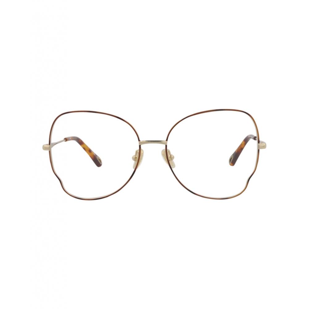 

Chlo Cat Eye Frame Metal Optical Frames Havana Gold Transparent One Size