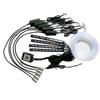 9 Pcs NO Threading Threadness Ambient Light Car Atmosphere Light Foot lamp APP