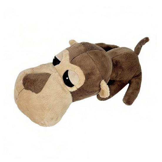 Squeaky Plush Dog Toy for Puppy Teething Stuffed Animal Shaped Dog Chew Toy for Large Medium Small Breeds Monkey