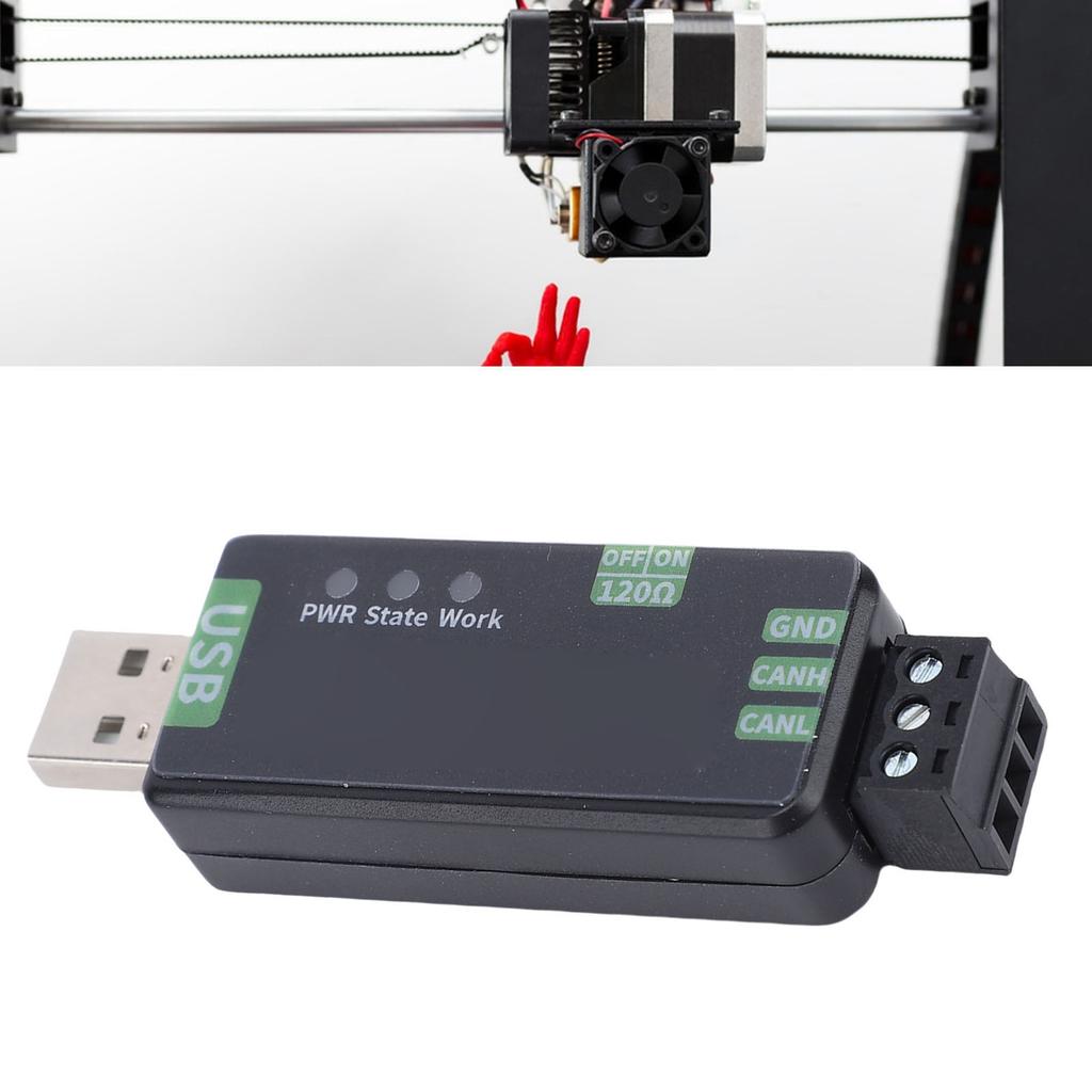 USB to CAN FD Adapter, Based on Canable2.0, Support CAN 2.0 A/B Protocol, Multiple Firmware, Hardware, 5 Mbps, 3D Printer Bus Analyzer