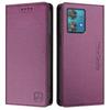 For Motorola Edge 40 Neo 5G Leather Case RINACASIS RC01 Phone Cover with RFID Blocking Wallet Stand