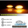 GTINTHEBOX Clear Lens Amber Led Fender Side Marker Light Turn Signal Lamp for Mini Cooper R50 R52 R53