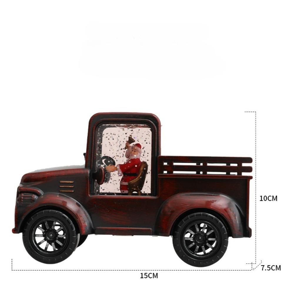 Christmas Decoration Gifts, Water Filled Trucks, Santa Claus, Water Filled Car Decorations, Santa Claus Truck Ornaments