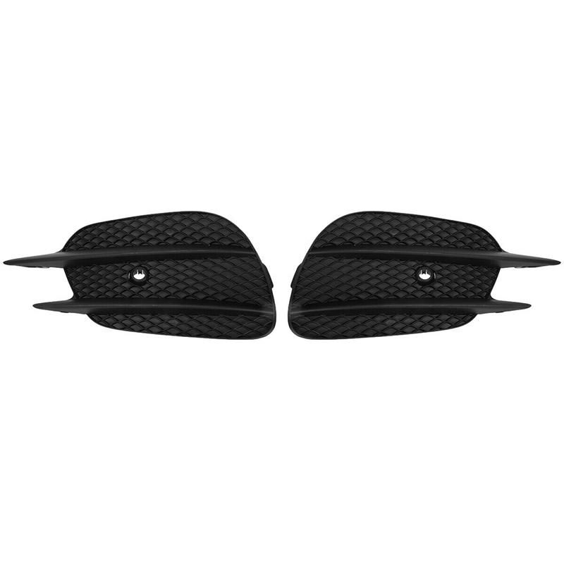 2X Car Front Bumper Fog Light Grill Grille Cover for Mercedes Benz E CLASS W213 E200 E260 16-20 A2138856800 A2138856700