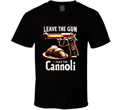 Lass die Waffe nimm die Cannoli Lustiges Pate Geschenk T-Shirt