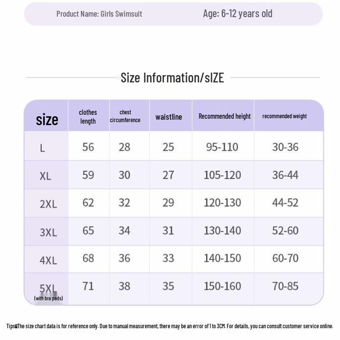 Flickors snabbtorkande baddräkt i ett stycke för medelstora och stora barn - 2025 Nyhet, Professionell design med platta ben