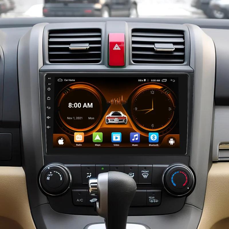 JIUYIN AI Voice Wireless CarPlay Android Auto Radio For Honda CR-V 3 RE CRV 2007-2011 4G Car Multimedia GPS 2din autoradio