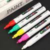 12Pcs Oil Based Paint Pens 3mm Tip Waterproof Paint Markers For Industrial Marking On Metal Wood Glass And Plastic