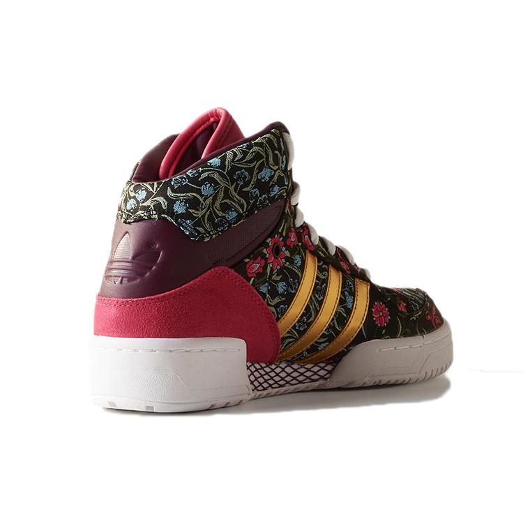 Adidas Originals Metro Attitude Coverage Slip Resistant Mid top Skateboard Shoes Women's Black Red Patchwork B35344
