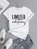 Unisexs Fashion Tshirt Casual Limited Edition Graphic Tee Fashionable Letter Urban Style Print Unisexs Round Neck Tshirt