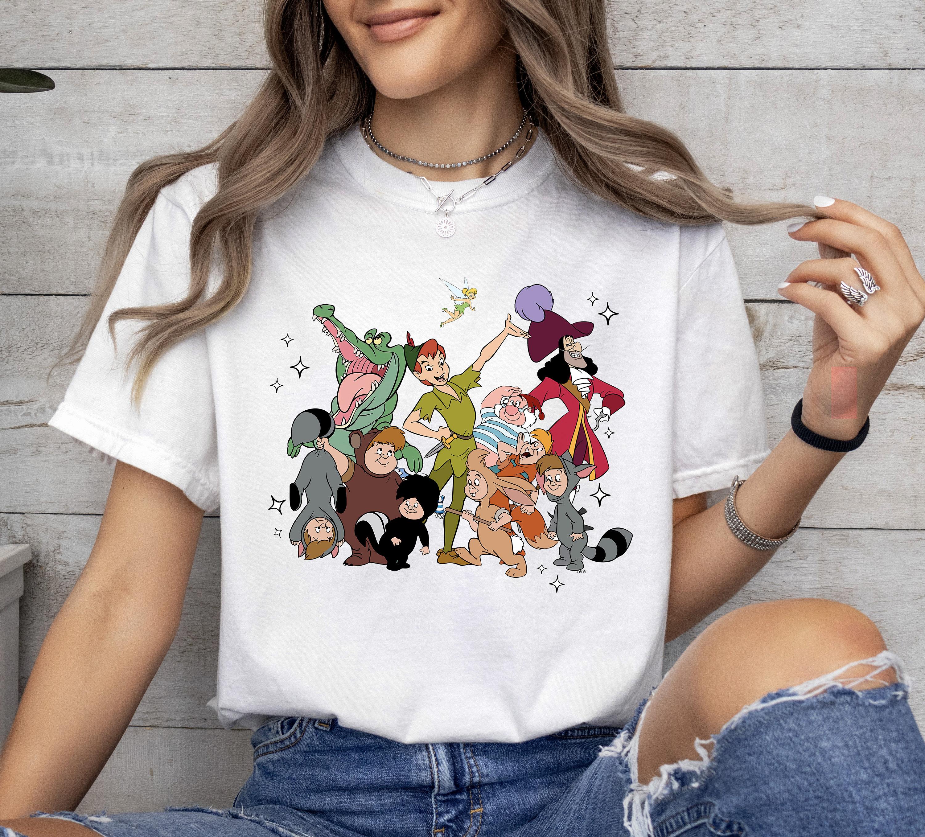 Disney Peter Pan Group Character Tshirts Disneyland Family Tshirts Walt Disney World Birthday Gift Sets Magic Kingdom Tshirts S