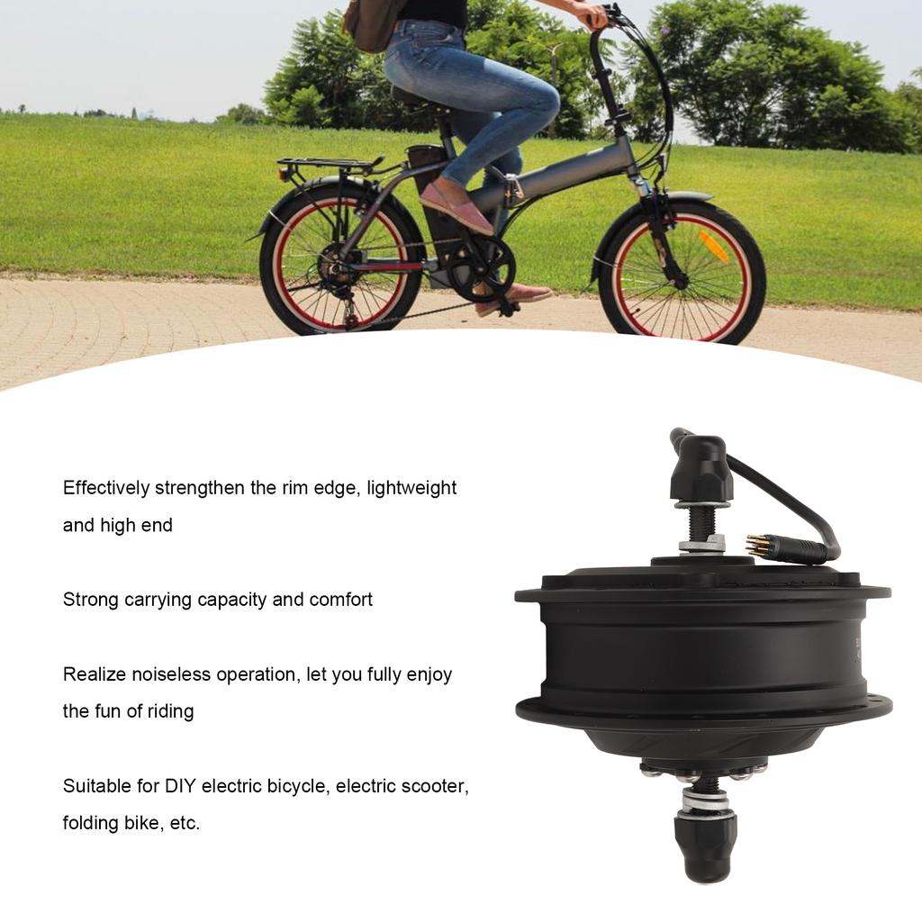 48V 500W Electric Scooter Hub Motor Front Drive Waterproof Brushless Geared Hub Motor for Mountain Bike Modification