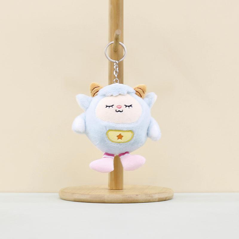 Cute Cartoon Plush Lamb Keychain Soft Sheep Doll Adorable Bag Accessory For Children