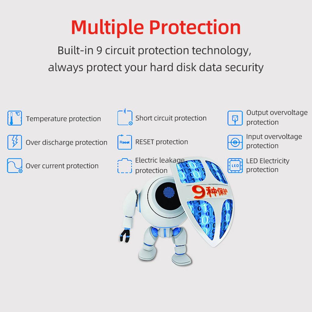 OImaster HE 2006 4 Slot Internal Hard Disk Rack Support Four 2.5 Inch SATA HDD SSD Easy Installation Plug and Play (Not