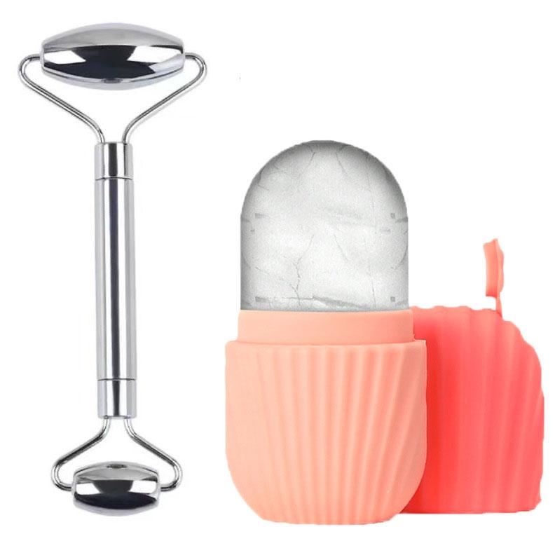 2Pcs  Ice Roller Set Face Massage RollerIce Face Roller Facial Skincare Lifting Contouring Facial Cleansing Skin Care Tools