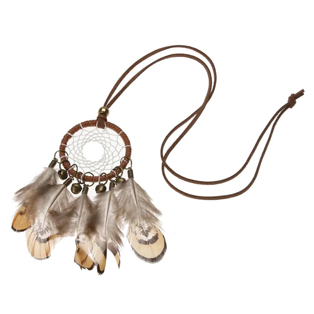 Seil Traumfänger Halsketten Anhänger Schmuck Mode Unisex Schlüsselbeinkette Retro Ethnisch als Geschenk für Partyaktivität Reise