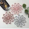 1pcs Flower Pattern Thickened Cup Silicone Coaster Creative Heat Insulation Placemat Kitchen Anti-scalding Pad Pan Household Mat