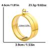 Thickness 10mm Innner Size 15-45mm Stainless Steel Locket Pendants For Jewelry Makings Supplies Round Glass Twist Screw Lockets