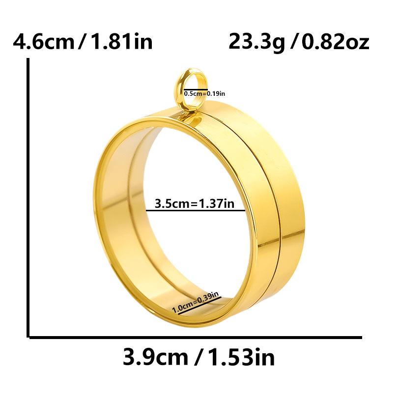 Thickness 10mm Innner Size 15-45mm Stainless Steel Locket Pendants For Jewelry Makings Supplies Round Glass Twist Screw Lockets