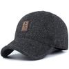 Unisex Letter Label Baseball Caps Winter Thicken Warm Hats Outdoor Adjustable Casual Hats Hip Hop Caps