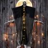 Glowing Hanging Ghost Prop Halloween Skeleton Ghost Decorations Spooky Halloween Hanging Skeleton Ghost for Outdoor Garden