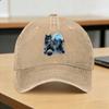 Three Wolf Howling and Moon Washed Baseball Cap  Vintage Sun Trucker Hat Summer UnisexTeens Hiking Fishing Snapback Cap