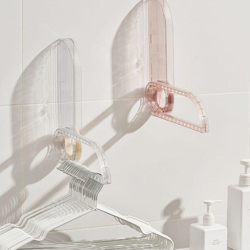 Wall-mounted Clothes Hanger Clip Collector Foldable Finishing Rack Convenient Storage Rack  Laundry