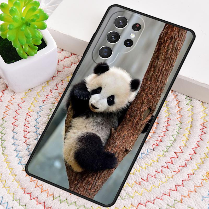 Panda Animal Cute Bear Silicone Phone Case For Samsung Galaxy note 10 pro S26 S25 S24 S23 S22 S21 Plus S25Ultra Capa Cover