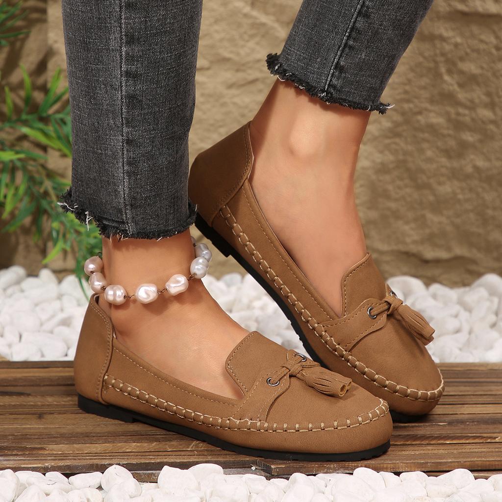 Plus Size Shoes for Women 36-43 Autumn Spring Fashion Women Slip On Platform Flats Comfortable Non-slip Flats Zapatos De Mujer