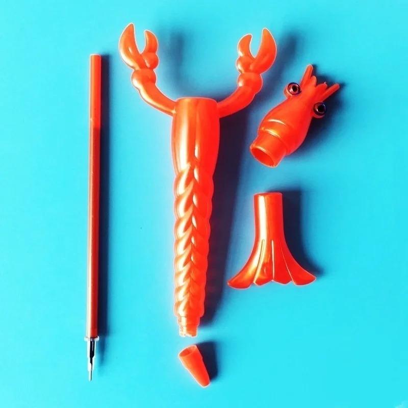 4 Stück Bunte 3D Hummer Gelstift Kreative Schreibwaren Bürobedarf Kreativer Signatur-Gelstift Niedliche Stifte